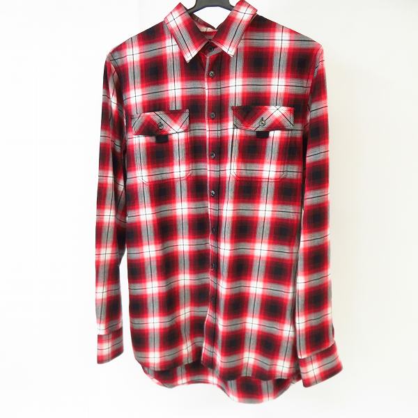 実際に弊社で買取させて頂いたDIESEL BLACK GOLD/ディーゼル ブラック ゴールド チェック柄 長袖シャツ/44