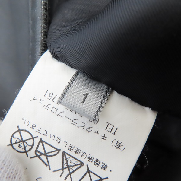 実際に弊社で買取させて頂いたThe Viridi-anne/ザ ヴィリジアン ジップアップ レザー ジャケット ブラック VI-778-06/1の画像 3枚目