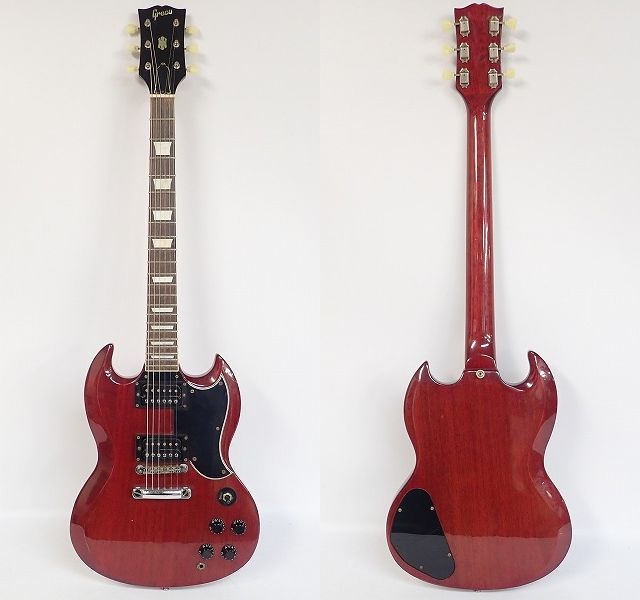 実際に弊社で買取させて頂いた★Greco/グレコ SGスタンダードType エレキギター O切れロゴの画像 1枚目