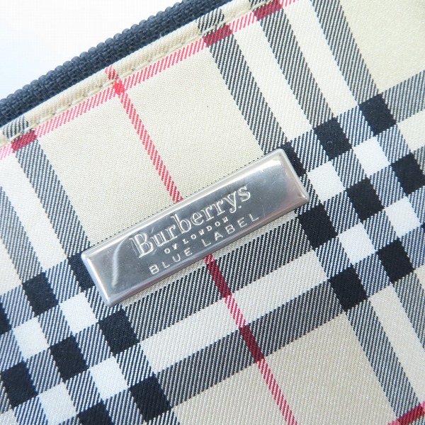 実際に弊社で買取させて頂いたBURBERRY BLUE LABEL/バーバリーブルーレーベル チェック柄 トートバッグの画像 5枚目