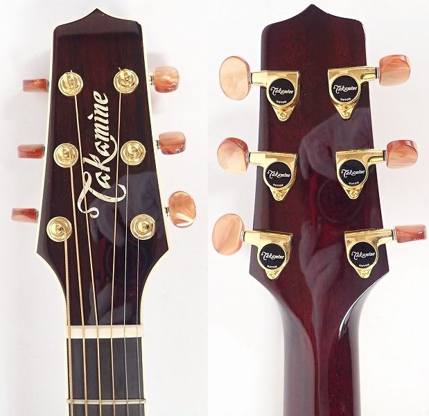 実際に弊社で買取させて頂いた★Takamine/タカミネ DMP50S WR エレアコ/アコースティックギター 島村楽器コラボモデル ハードケース付の画像 2枚目