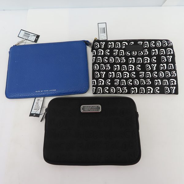 実際に弊社で買取させて頂いた【未使用】MARC BY MARC JACOBS/マークバイマークジェイコブス ミニクラッチ/ポーチ M0002302/M0003982/M0003463 3点セット