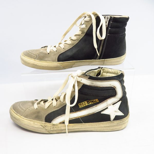 実際に弊社で買取させて頂いたGOLDEN GOOSE/ゴールデングース サイドジップ ビンテージ  スニーカー G25U595.I6 size：43の画像 3枚目