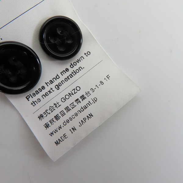 実際に弊社で買取させて頂いたDESCENDANT/ディセンダント ピケ スタンドカラーシャツ/2の画像 4枚目