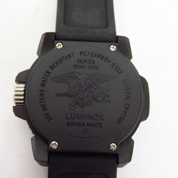 実際に弊社で買取させて頂いたLUMINOX/ルミノックス NAVY SEALS/ネイビーシールズ 黒/青 腕時計 3050/3950の画像 3枚目