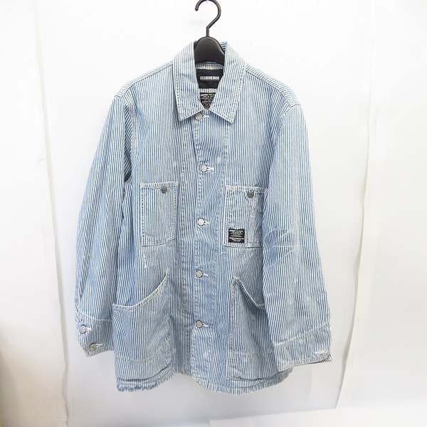 【neighborhood】ストライプカバーオール neighborhood】ストライプカバーオール