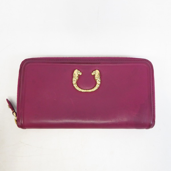 実際に弊社で買取させて頂いたBVLGARI/ブルガリ レオーニ ラウンドファスナー/ジップ ウォレット/長財布 35247
