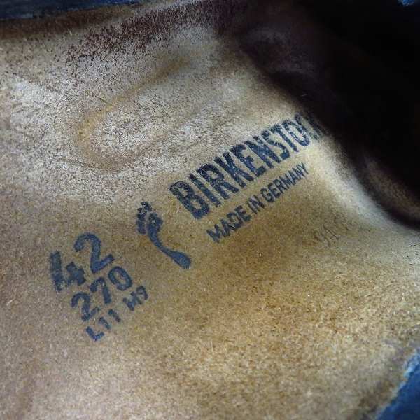 実際に弊社で買取させて頂いたBIRKENSTOCK/ビルケンシュトック BOSTON BS スエード ネイビー 1008072 27.0cmの画像 5枚目