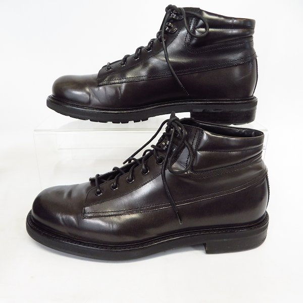 実際に弊社で買取させて頂いたGIORGIO ARMANI/ジョルジオ アルマーニ レザー ショートブーツ ダークブラウン系 X2M107 size：7の画像 3枚目