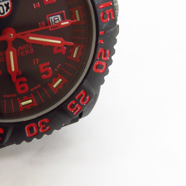 LUMINOX/ルミノックス NAVY SEALS/ネイビーシールズ 黒/赤