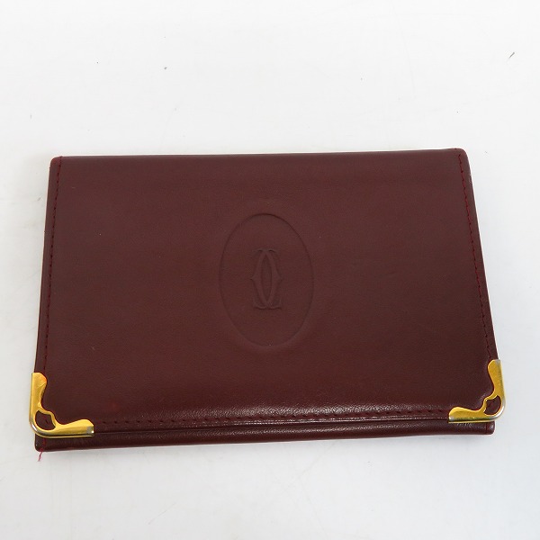 実際に弊社で買取させて頂いたCartier/カルティエ マストライン レザーカードケース/パスケース