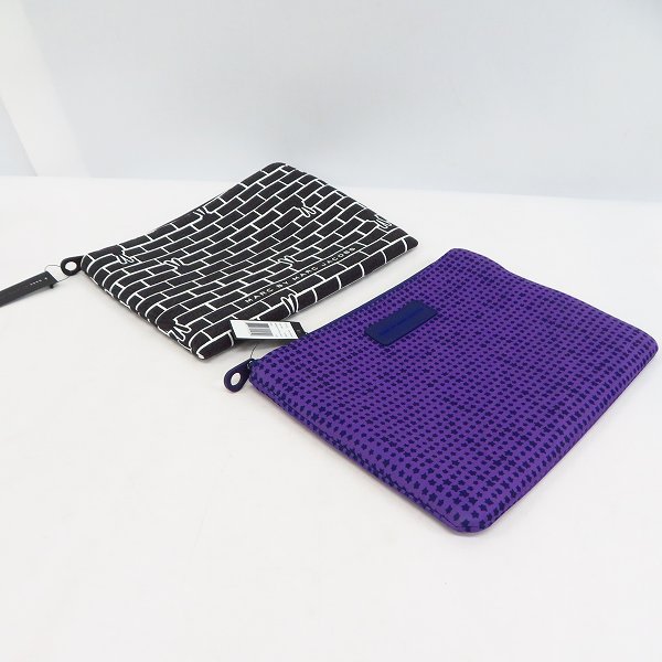 実際に弊社で買取させて頂いた【未使用】MARC BY MARC JACOBS/マークバイマークジェイコブス ミニクラッチ/ポーチ M6134043/M0001929 2点セットの画像 2枚目