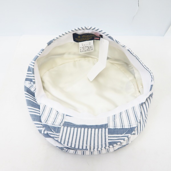 実際に弊社で買取させて頂いた【未使用】BROOKS BROTHERS/ブルックスブラザーズ インディアコットン ストライプ パッチワーク ハンチング/L/XLの画像 4枚目