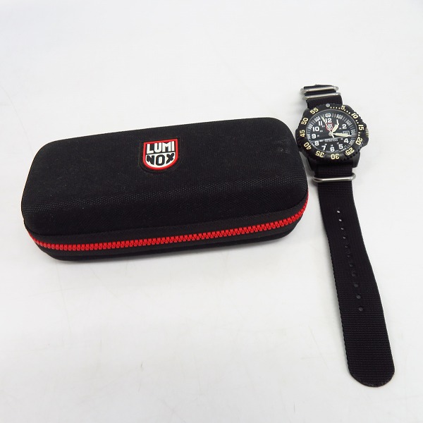 実際に弊社で買取させて頂いたLUMINOX/ルミノックス NAVY SEALS/ネイビーシールズ 腕時計 ブラック 3050/3950 【動作未確認】の画像 6枚目