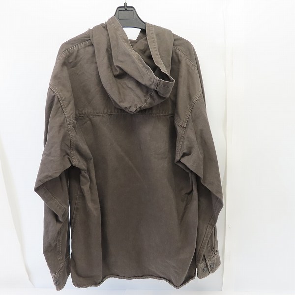 実際に弊社で買取させて頂いたDESCENDANT/ディセンダント ハーフボタン フーディ 長袖シャツ/2の画像 1枚目