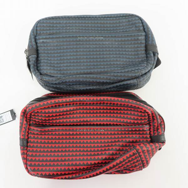実際に弊社で買取させて頂いた【未使用】MARC BY MARC JACOBS/マークバイマークジェイコブス ポーチ/ハンドバッグ M0003962 2点セット