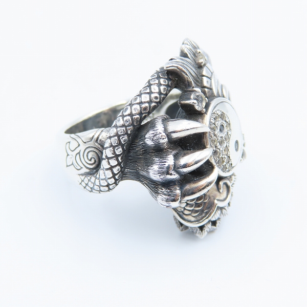 実際に弊社で買取させて頂いたBloodyMary/ブラッディマリー KAI 2008 クリスマス 太極図 リング/＃23の画像 4枚目