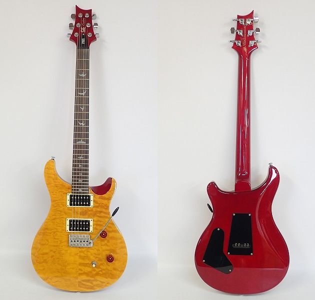 実際に弊社で買取させて頂いた★PRS/Paul Reed Smith/ポールリードスミス SE Custom 24 25th Anniversary バードインレイ ギグケース付 の画像 2枚目