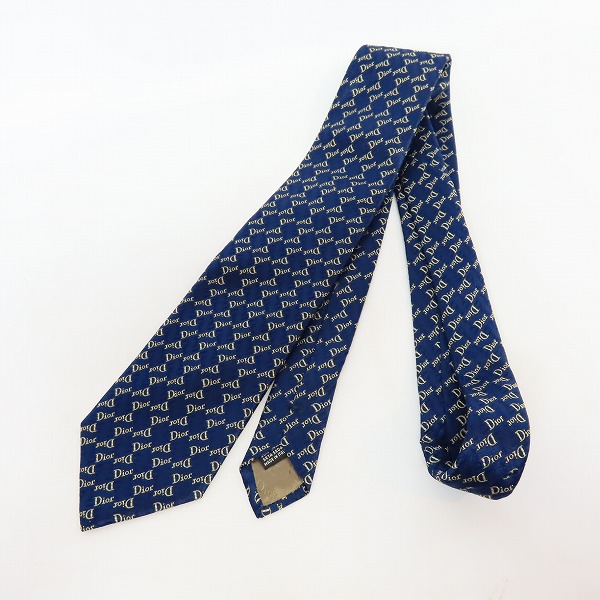 実際に弊社で買取させて頂いたChristian Dior/クリスチャンディオール ロゴ総柄 ネクタイ
