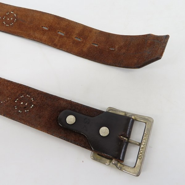 実際に弊社で買取させて頂いたHTC/Hollywood Trading Company/エイチティーシー スタッズストーン付きベルト Size：34の画像 4枚目