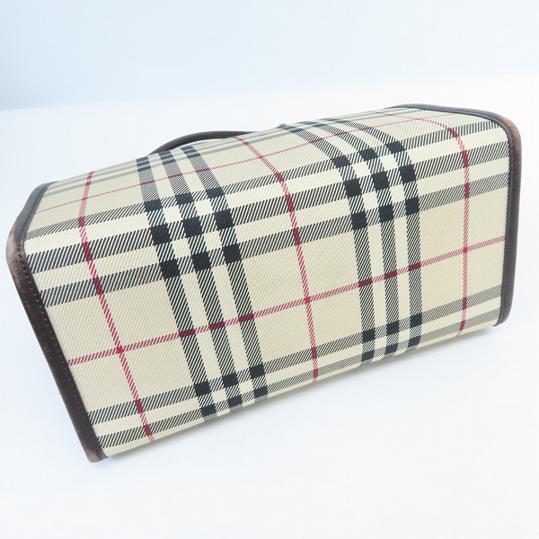 実際に弊社で買取させて頂いたBURBERRY/バーバリー ノバチェック ハンドバッグ トートバッグ キャンバス レザーの画像 3枚目