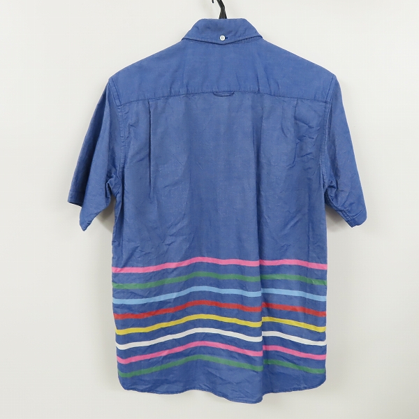 実際に弊社で買取させて頂いたuniform experiment/ユニフォームエクスペリメント マルチボーダー デニム B.Dシャツ 2 の画像 1枚目