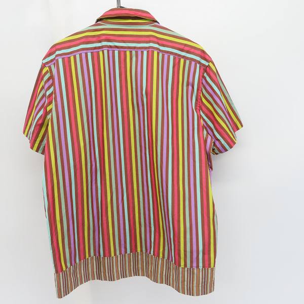 実際に弊社で買取させて頂いたPaul Smith/ポールスミス ストライプ柄 半袖 オープンカラーシャツ/Lの画像 1枚目
