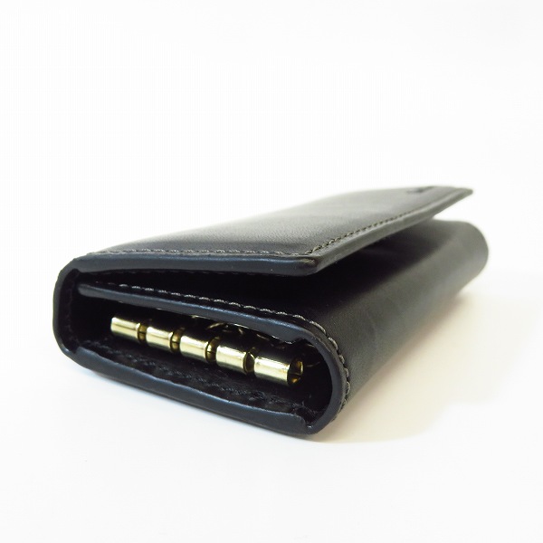 実際に弊社で買取させて頂いたPaul Smith/ポールスミス オールドレザー 4連キーケース ブラック P482の画像 3枚目