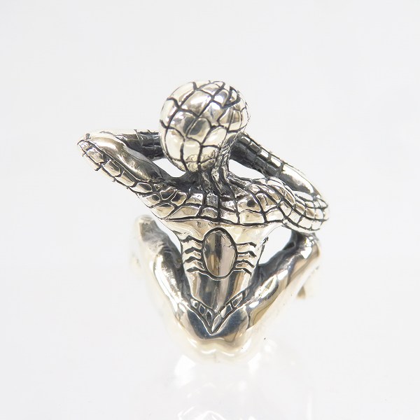 実際に弊社で買取させて頂いた【ギャラ付】CRAZY PIG DESIGNS/クレイジーピッグ SPIDERMAN/スパイダーマンリング #759/17号の画像 1枚目