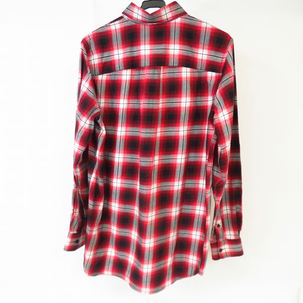 実際に弊社で買取させて頂いたDIESEL BLACK GOLD/ディーゼル ブラック ゴールド チェック柄 長袖シャツ/44の画像 1枚目