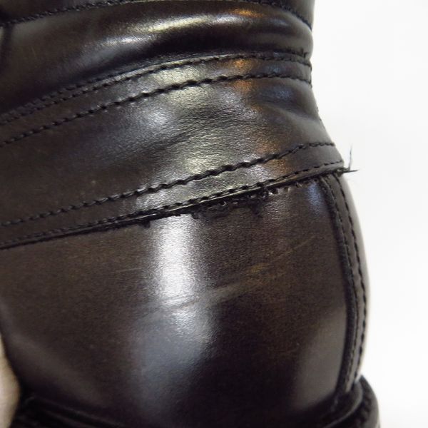 実際に弊社で買取させて頂いたGIORGIO ARMANI/ジョルジオ アルマーニ レザー ショートブーツ ダークブラウン系 X2M107 size：7の画像 6枚目