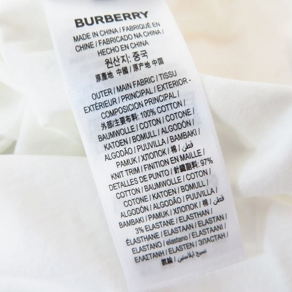 実際に弊社で買取させて頂いたBURBERRY/バーバリー oversize T-shirt/オーバーサイズTシャツ/Mの画像 4枚目