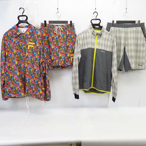 実際に弊社で買取させて頂いたFILA/フィラ FILA/フィラ×SHETA/シータ コーチジャケット/ショートパンツ ジャージセットアップ size：M/L/XL 2点セット