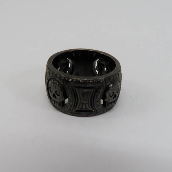 実際に弊社で買取させて頂いたLoree Rodkin/ローリーロドキン スカルリング ブラックコーティング 15号の画像 2枚目