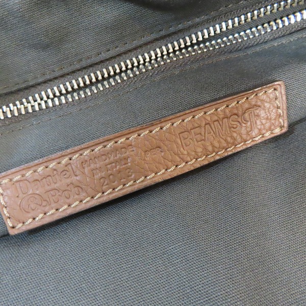実際に弊社で買取させて頂いたDaniel&Bob/ダニエル＆ボブ レザー×ナイロン クラッチバッグ の画像 4枚目