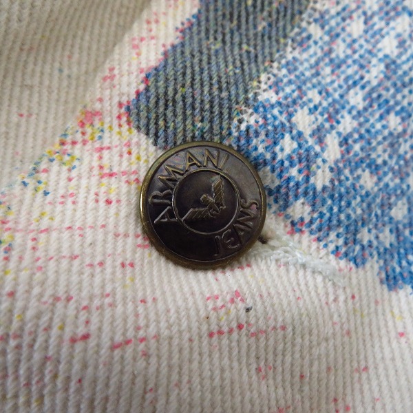 実際に弊社で買取させて頂いたARMANI JEANS/アルマーニジーンズ トラッカージャケット 48の画像 9枚目