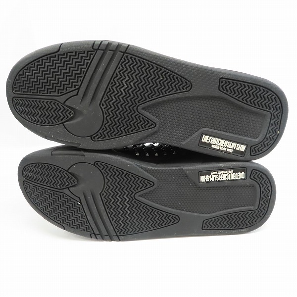 実際に弊社で買取させて頂いたDIET BUTCHER SLIM SKIN/ダイエットブッチャースリムスキン スタッズ サイドジップ スニーカー 43の画像 2枚目