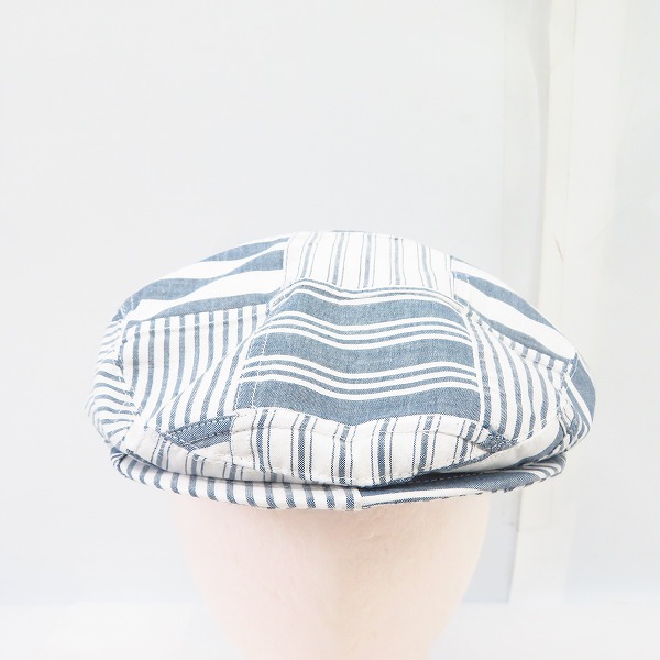 実際に弊社で買取させて頂いた【未使用】BROOKS BROTHERS/ブルックスブラザーズ インディアコットン ストライプ パッチワーク ハンチング/L/XLの画像 1枚目