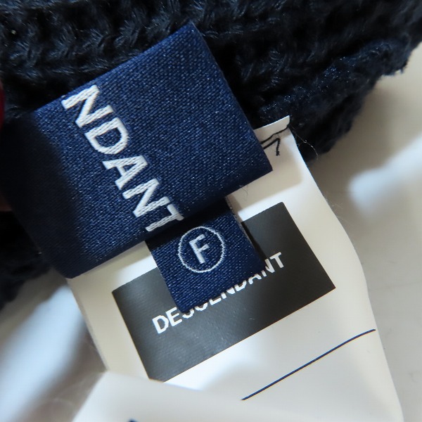 実際に弊社で買取させて頂いたDESCENDANT/ディセンダント ニット帽/ビーニー  刺繍 デザインの画像 4枚目