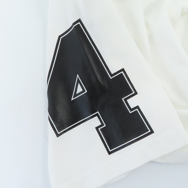 実際に弊社で買取させて頂いた【JPタグ】GIVENCHY/ジバンシィ スターワッペン ナンバープリント Tシャツ/Lの画像 5枚目