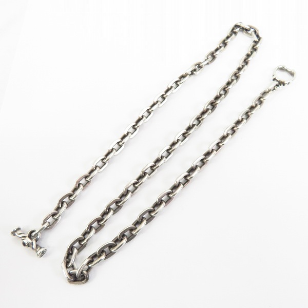 実際に弊社で買取させて頂いた TRAVIS WALKER/トラヴィスワーカー オーバルリンクチェーン w/Tバー 45cmの画像 5枚目