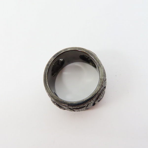 実際に弊社で買取させて頂いたLoree Rodkin/ローリーロドキン スカルリング ブラックコーティング 15号の画像 3枚目