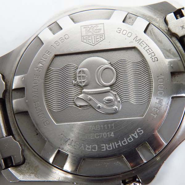 実際に弊社で買取させて頂いたTAG Heuer/タグホイヤー Aquaracer/アクアレーサー クォーツ 腕時計 WAB1111【動作未確認】の画像 3枚目