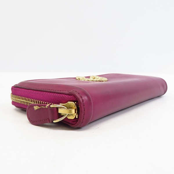実際に弊社で買取させて頂いたBVLGARI/ブルガリ レオーニ ラウンドファスナー/ジップ ウォレット/長財布 35247の画像 2枚目