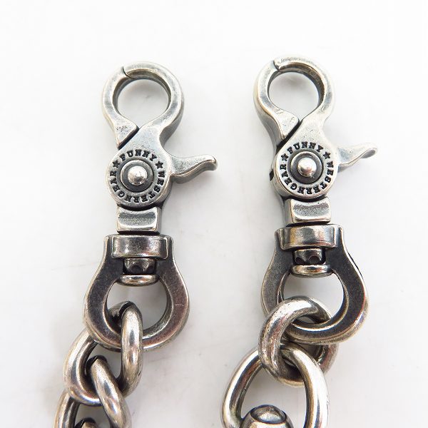 実際に弊社で買取させて頂いたFUNNY/ファニー ウォレットチェーン/コンチョ付 レザーベルトループ 2点セットの画像 1枚目