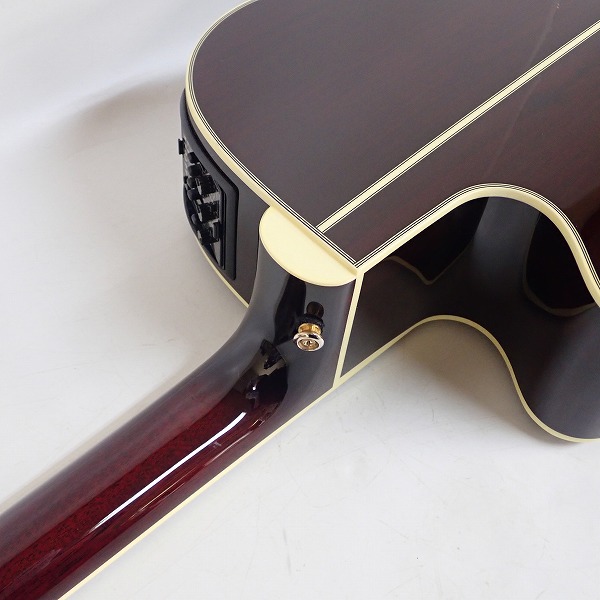 実際に弊社で買取させて頂いた★Takamine/タカミネ DMP50S WR エレアコ/アコースティックギター 島村楽器コラボモデル ハードケース付の画像 7枚目