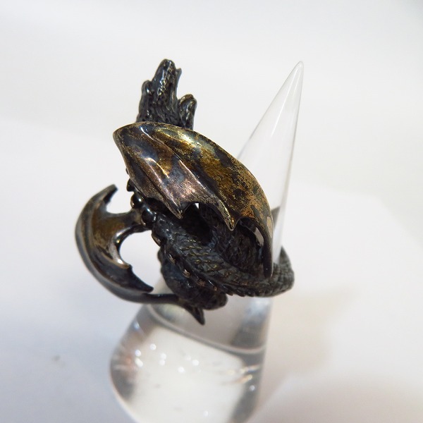 実際に弊社で買取させて頂いた【ギャラ付き】CRAZY PIG/クレイジーピッグ ラージドラゴンボディ リング 17号の画像 2枚目