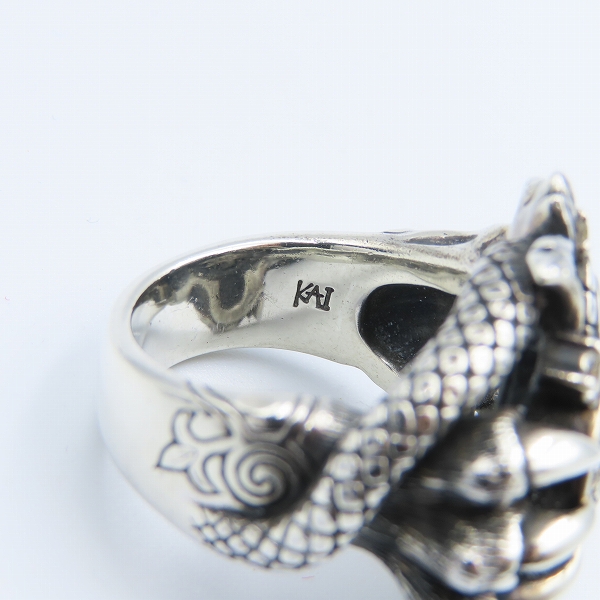 実際に弊社で買取させて頂いたBloodyMary/ブラッディマリー KAI 2008 クリスマス 太極図 リング/＃23の画像 7枚目