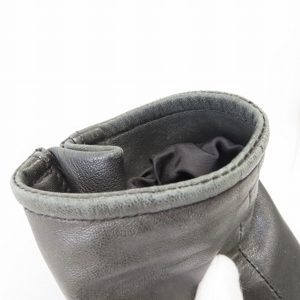 実際に弊社で買取させて頂いたThe Viridi-anne/ザ ヴィリジアン ジップアップ レザー ジャケット ブラック VI-778-06/1の画像 7枚目