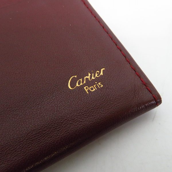 実際に弊社で買取させて頂いたCartier/カルティエ マストライン レザーカードケース/パスケースの画像 4枚目